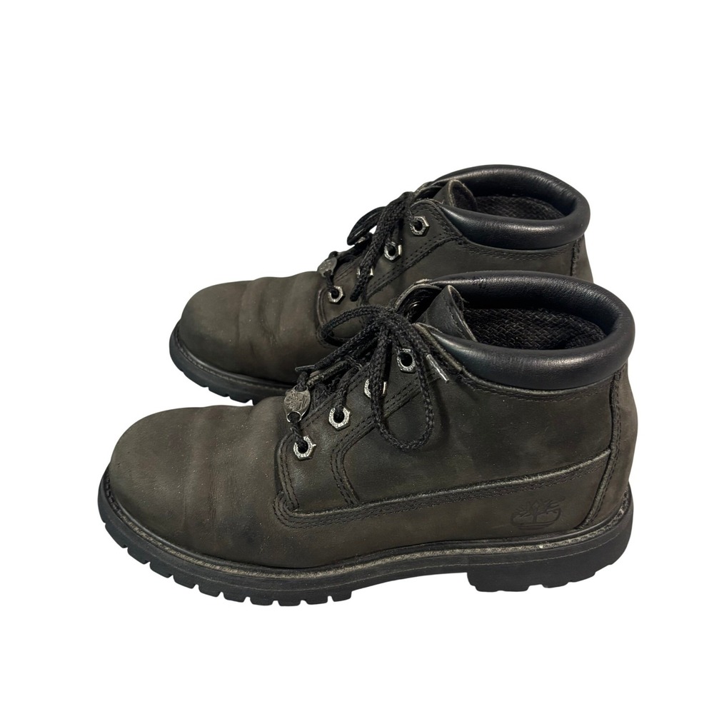 Timberland Nellie Waterproof Chukka Boots Black‎ Nubuck Leather Women's 23398